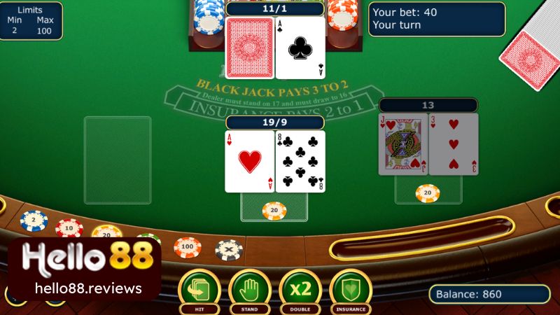 Bí quyết tham gia blackjack Hello88 thắng khủng từ cao thủ